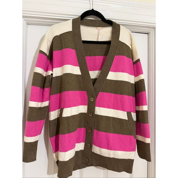 Free People League Of Her Own Cardigan Aurora Pinecone - Picture 4 of 8